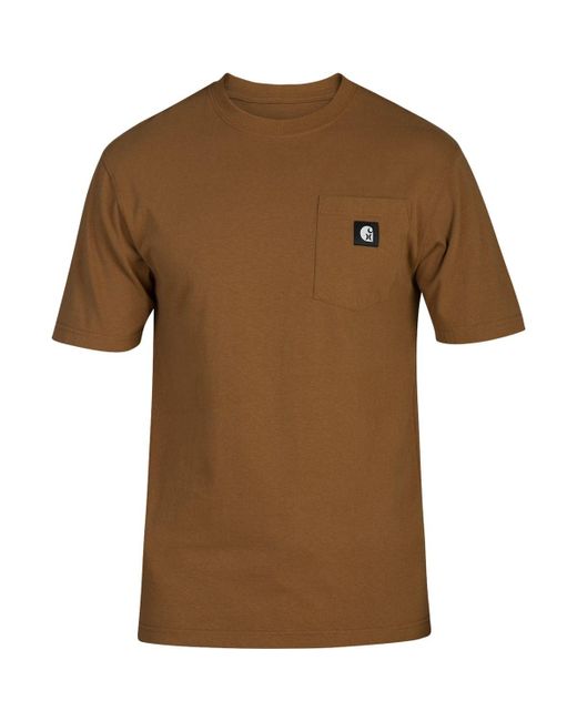 Hurley Brown X Carhartt Bfy Pocket T-shirt for men