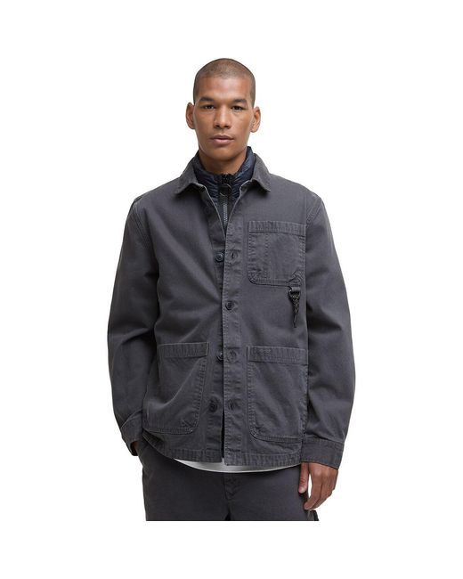 Barbour Gray Bowland Garment Dyed Overshirt