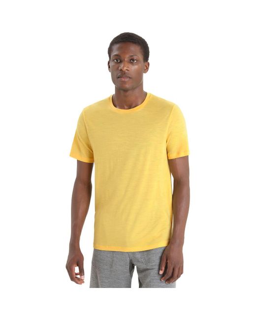 Icebreaker Yellow Tech Lite Ii Short-Sleeve T-Shirt