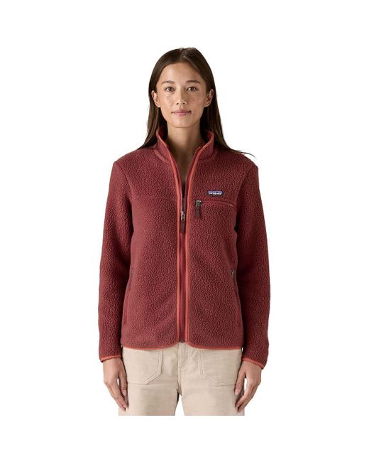 Patagonia Red Retro Pile Fleece Jacket