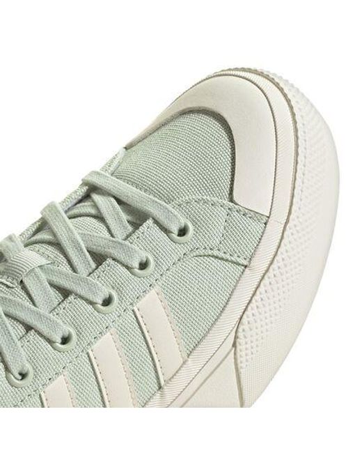 adidas gazelle silver green womens bravada 2.0 platform shoes cloud white / cloud white / chalk white   Footway.com