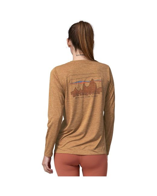 Patagonia Brown Capilene Cool Daily Graphic Long-sleeve Shirt