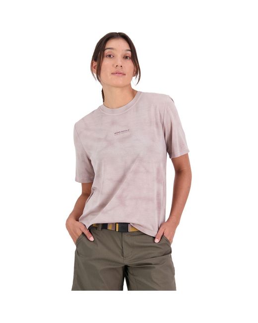 Mons Royale Purple Icon Short-Sleeve Dyed T-Shirt
