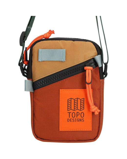 Topo Orange Mini Shoulder Bag for men