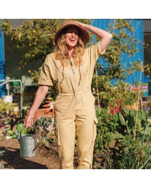 Wondery Green Juniper Camp Jumpsuit