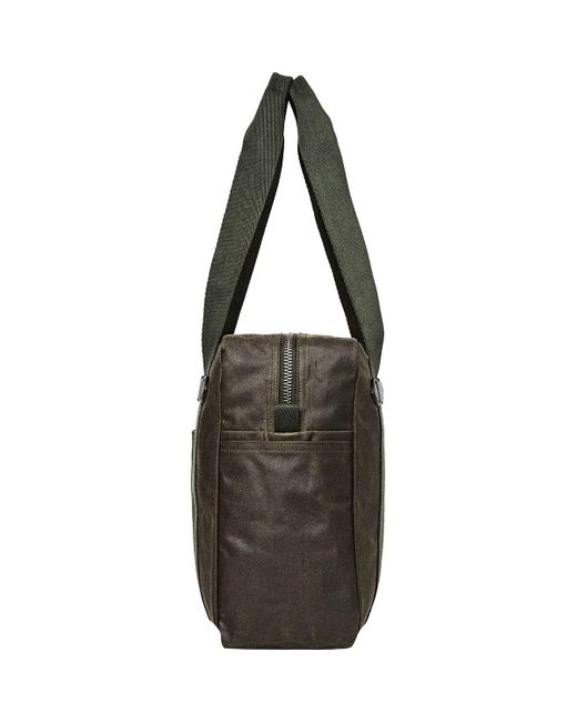 Filson Tin Cloth Tote Bag + Zipper in Green Lyst
