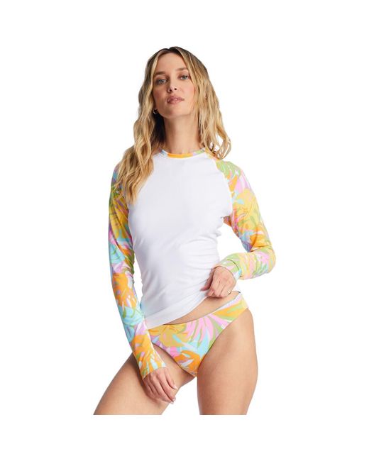 Billabong Dreamland Longsleeve Rashguard in White Lyst