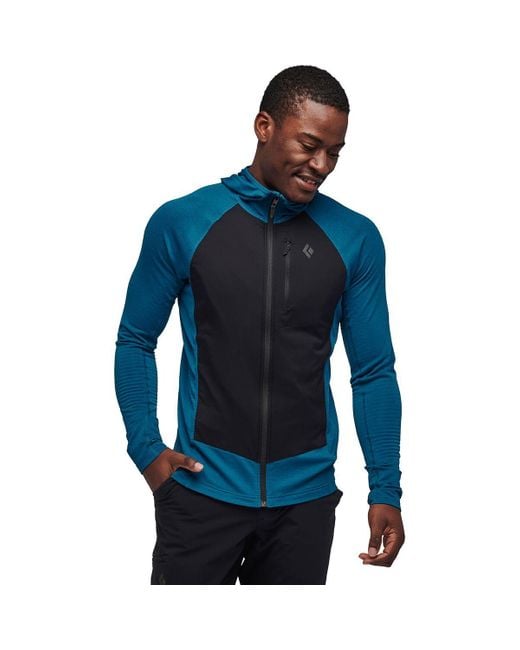 Black Diamond Blue Coefficient Lt Hybrid Hooded Jacket