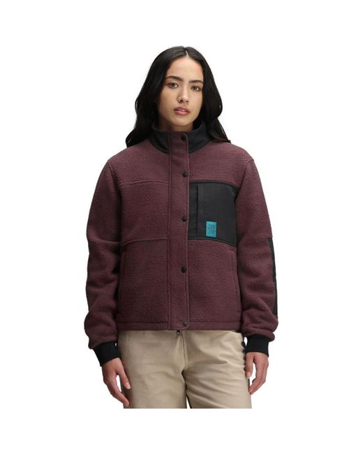 Topo Red Summit Rise Full-Zip Jacket