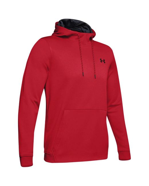 Under Armour Red Armour Fleece Pullover Hoodie for men