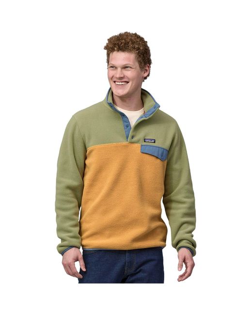 Patagonia Green Lightweight Synchilla Snap-T Fleece Pullover