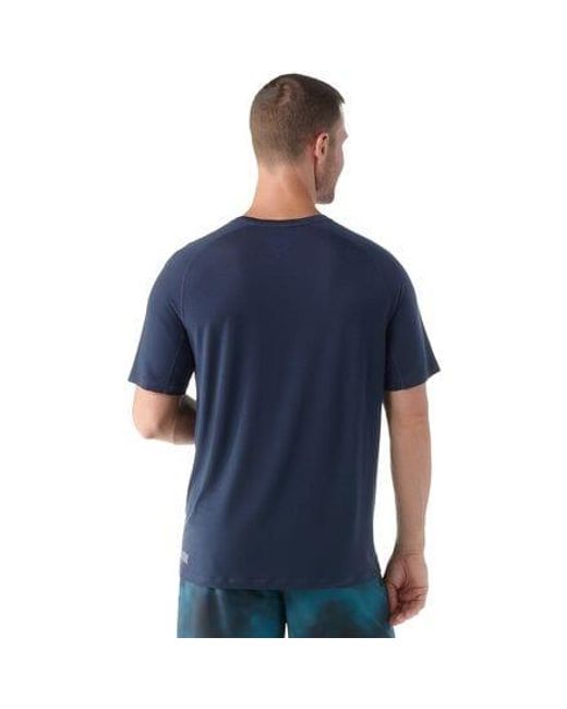 Smartwool Blue Active Ultralite Graphic Short-Sleeve T-Shirt