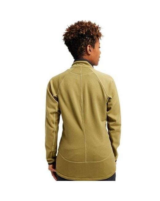Burton Green Ak Helium Grid Full-Zip Fleece Jacket