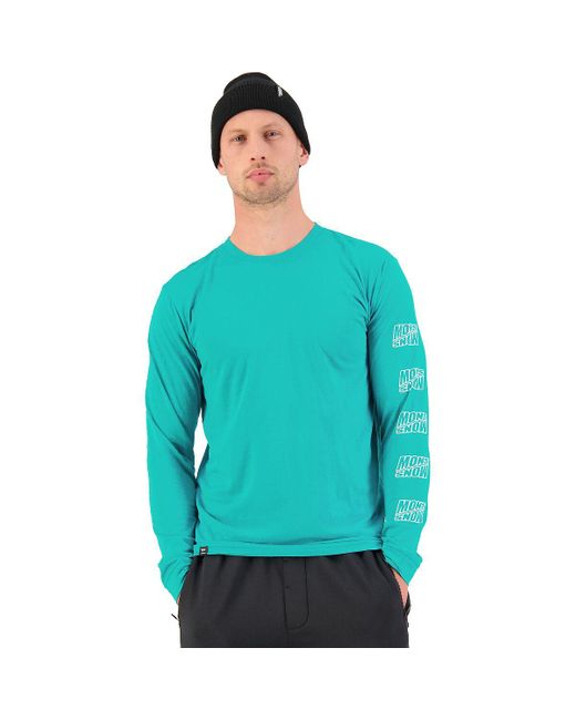 Mons Royale Blue Icon Long-Sleeve Top