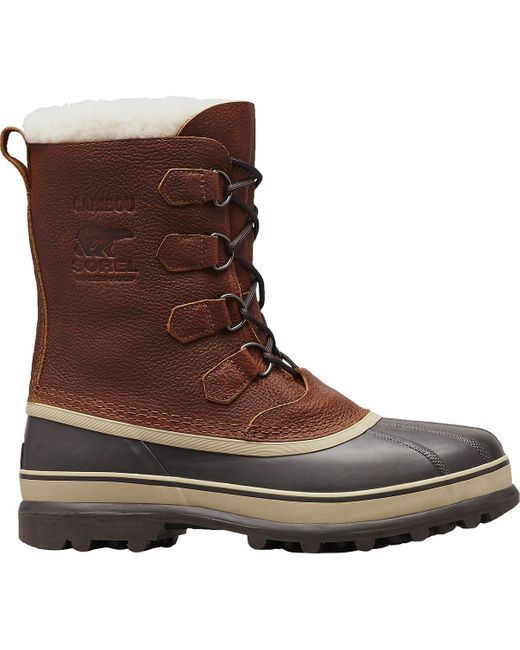 Sorel Brown Caribou Wool Boot for men