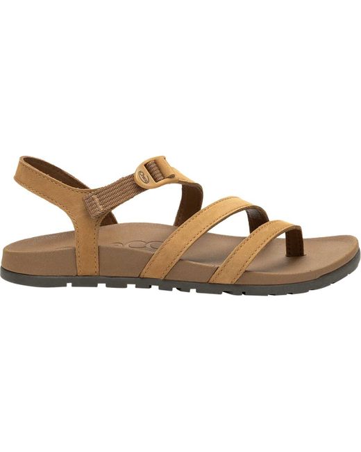 Chaco Brown Lowdown Leather Strappy Sandal