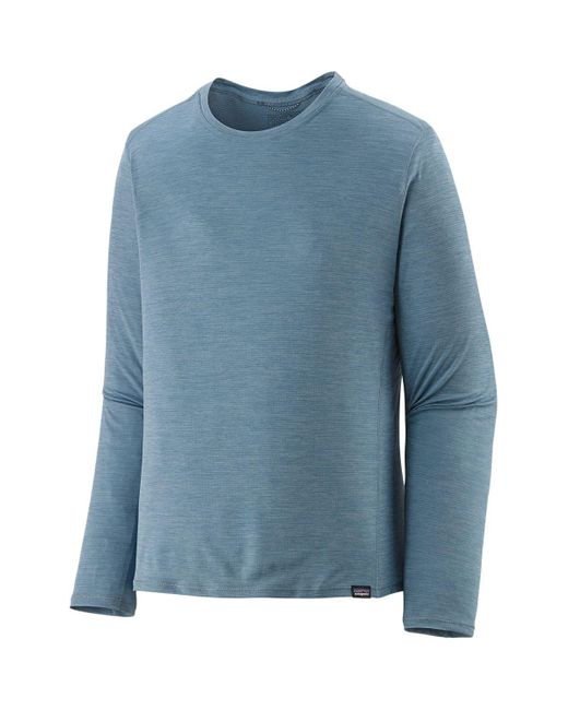 Patagonia Blue Capilene Cool Lightweight Long-sleeve Shirt for men