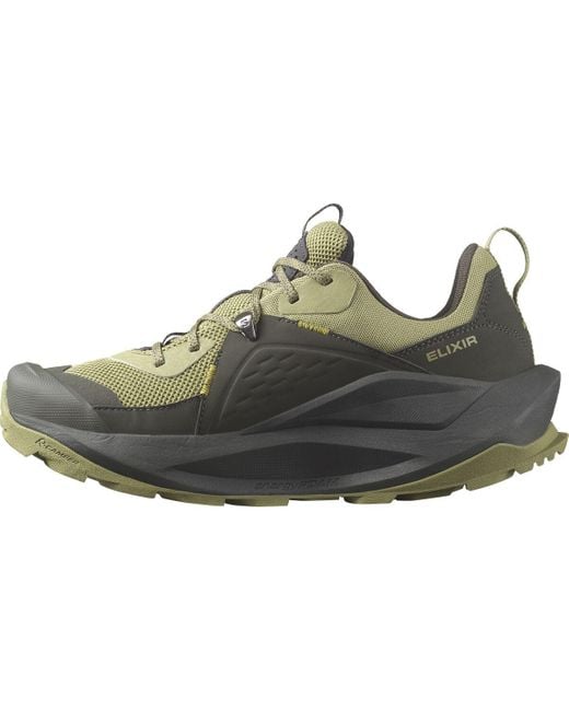 Salomon Elixir Gore-tex Hiking Shoe in Green for Men | Lyst