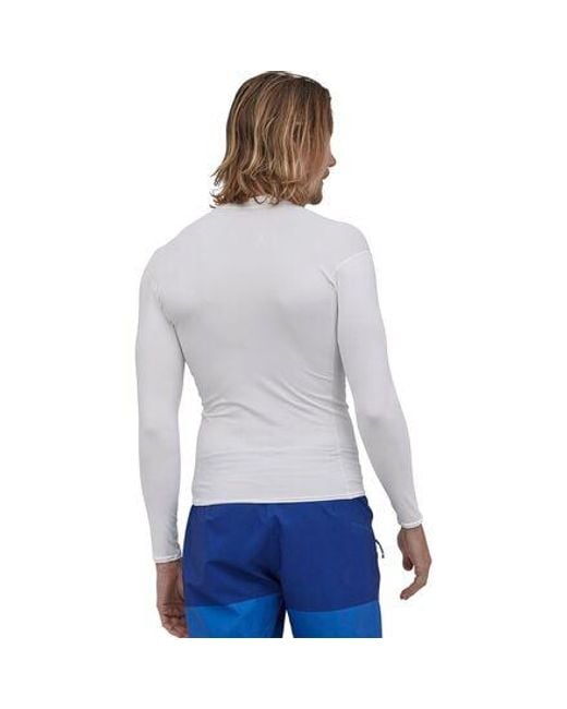 Patagonia White R0 Long-Sleeve Top for men