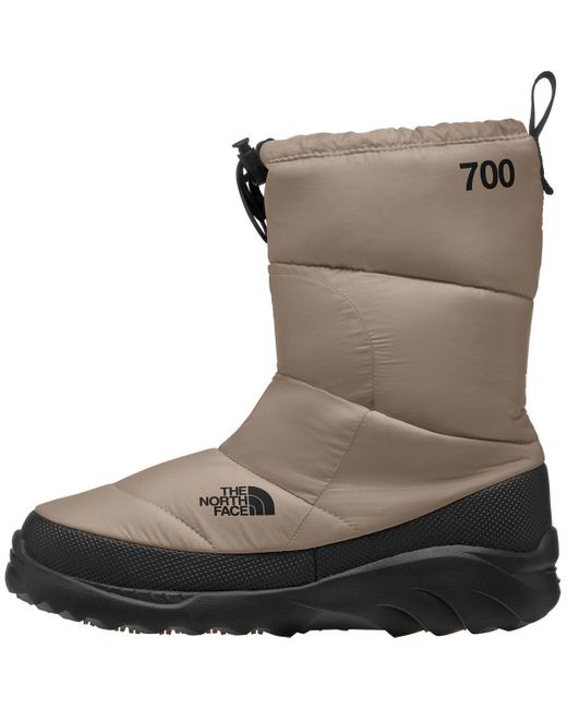 The North Face Brown Nuptse Traction Bootie