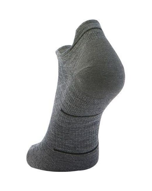 Smartwool Gray Run Zero Cushion Low Ankle Sock