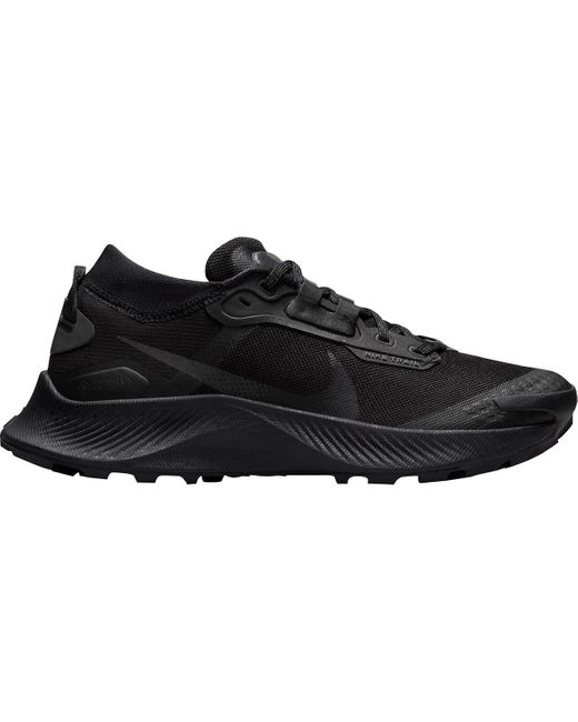 Nike Pegasus Trail 3 Gore-tex Running Shoe in Black/Black/Dark