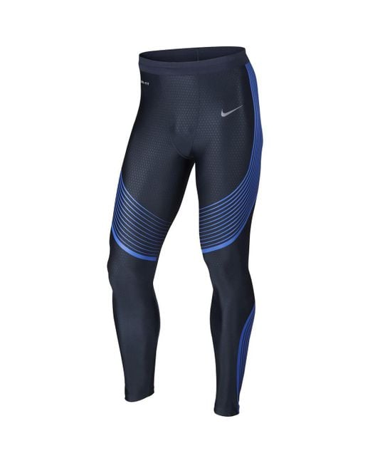 Nike Synthetic Power Speed Men's Running Tights in Midnight Navy (Blue) for  Men | Lyst