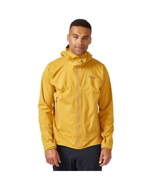 Rab Kinetic 2.0 Jacket in Yellow for Men | Lyst