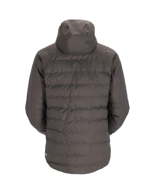 Rab Cubit Stretch Down Hooded Jacket in Gray for Men Lyst
