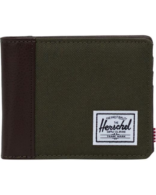Herschel Supply Co. Green Hank Ii Rfid Wallet Ivy/Chicory Coffee