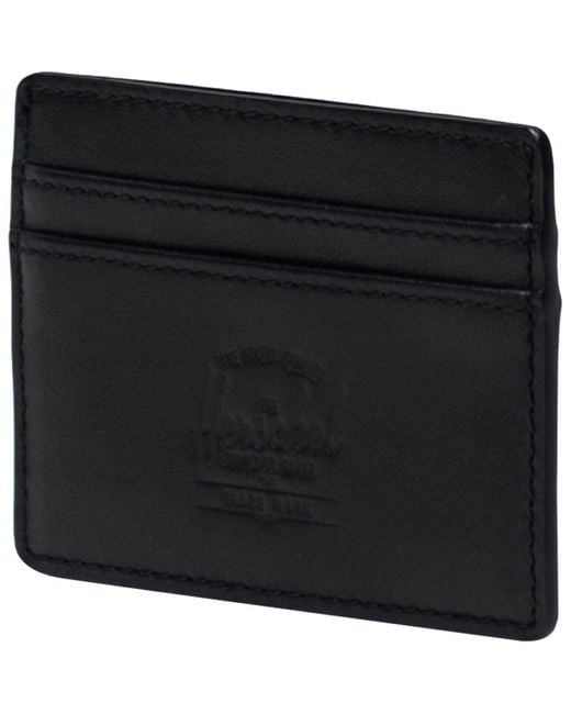 Herschel Supply Co. Charlie Leather Rfid Wallet in Black for Men Lyst