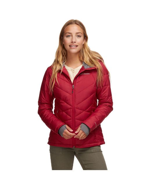Columbia Red Heavenly Hooded Jacket