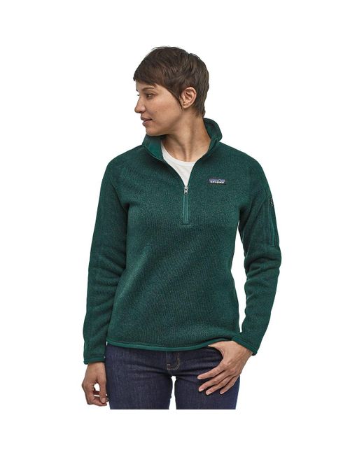 Patagonia Green Better Sweater 1/4-Zip Fleece Jacket