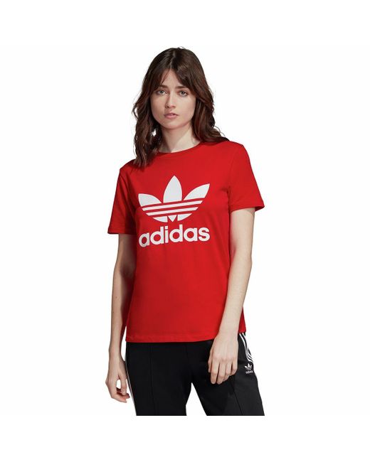 Adidas Red Trefoil T-shirt