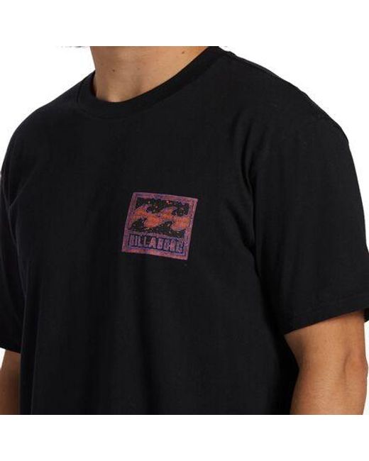 Billabong Black Crayon Wave Short-Sleeve Shirt for men