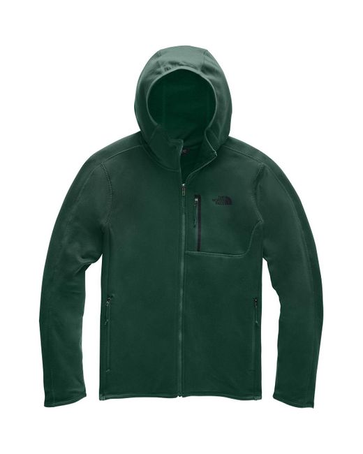 The North Face Green Canyonlands Hooded Fleece Jacket for men