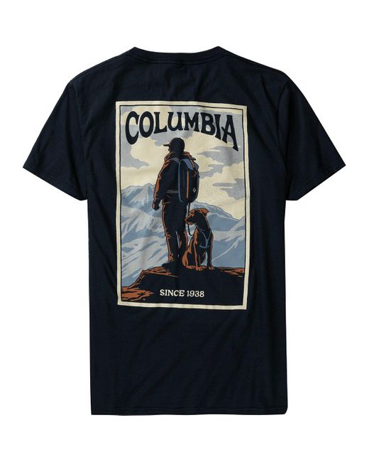 Columbia Black Overlook T-Shirt for men