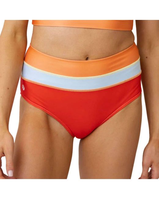 Nani Swimwear Orange Colorblock Bikini Bottom