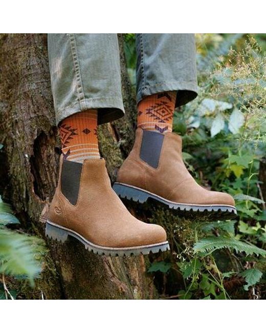 Chaco Waterproof Chelsea Leather Boots in Brown Lyst