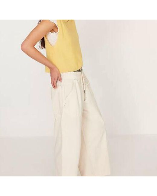 Free People White Easy Peasy Pull On Pant