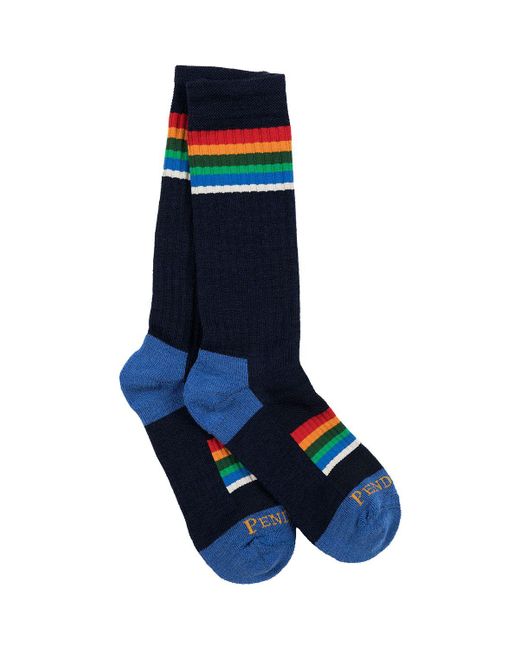Pendleton Blue Adventure Sock for men