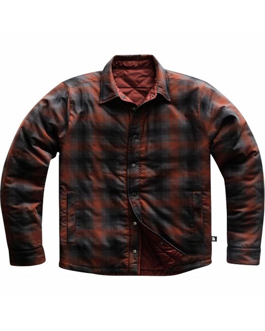 The North Face Black Fort Point Insulated Flannel Jacket for men