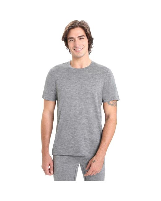 Icebreaker Gray Tech Lite Ii Short-Sleeve T-Shirt