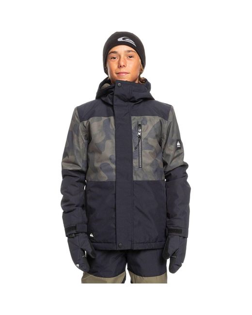 Quiksilver Gray Mission Printed Block Jacket