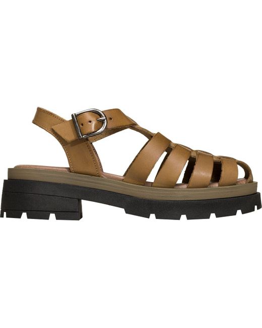 Free People Leather Delaney Fisherman Platform Sandal - Lyst