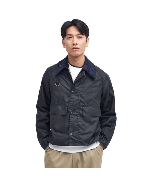 Barbour Blue Spey Wax Jacket