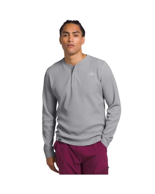 The North Face Gray Skyview Thermal Long-Sleeve Henley for men