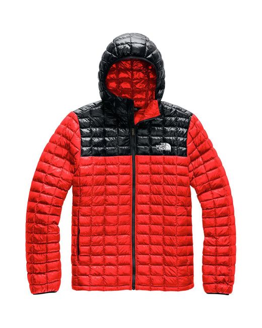 red north face thermoball jacket