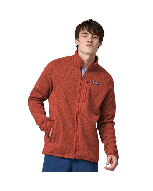 Patagonia Red Better Sweater Fleece Jacket for men
