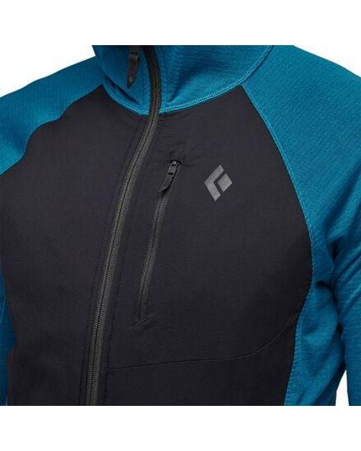 Black Diamond Blue Coefficient Lt Hybrid Hooded Jacket